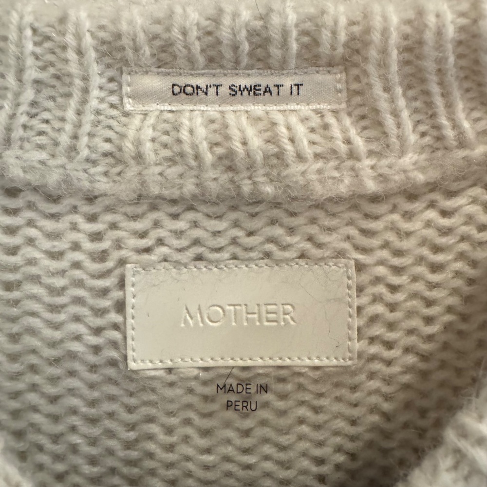 Mother Black & White Colorblock Sweater - Picture 4 of 4